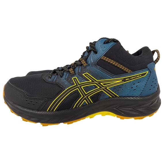 ASICS Gel Venture 9 MT Running Trail Men's 11.5D  'Black Golden Yellow' 1011B487 - Picture 4 of 11